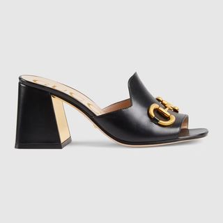 Gucci + Slide Horsebit Sandals