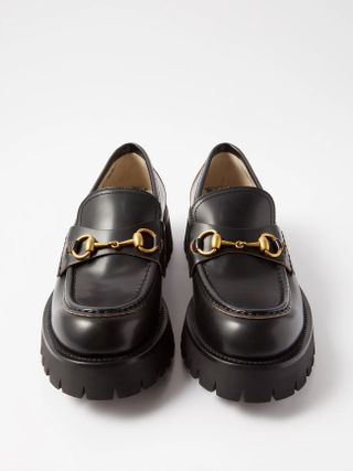 Gucci + Horsebit leather chunky loafers