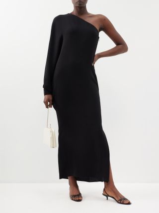 The Row + Mono One-Shoulder Silk Gown