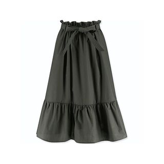 UNIQLO + High Waist Ribbon Frill Skirt