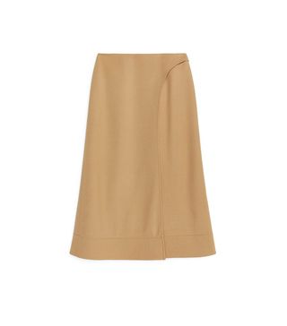 Arket + Fluid Wool Wrap Skirt