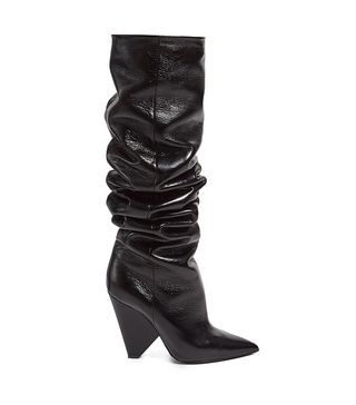 Saint Laurent + Niki Slouch Leather Boots