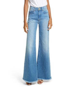 Frame + Le Palazzo High Waist Raw Edge Jeans