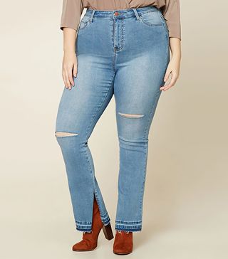 Forever 21 + Mid-Rise Flared Jeans