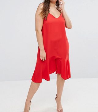 ASOS + New Look Curve Peplum Slip Dress