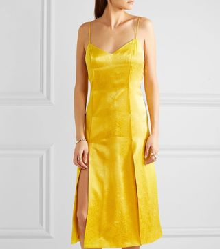 Topshop Unique + Floral Fatale Silk-jacquard Dress