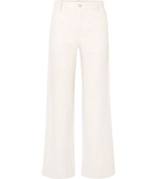 Vince + Linen and Cotton-Blend Wide-Leg Pants