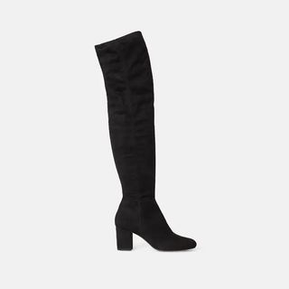 Minelli + Venissia Over-The-Knee Boots in Faux Suede