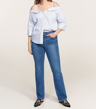 Violeta by Mango + Straight-Fit Rossy Jeans