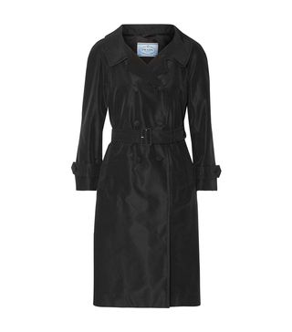 Prada + Silk-Faille Trench Coat