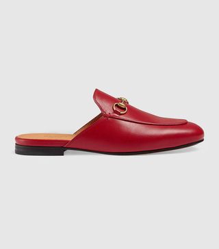 Gucci + Princetown Leather Slippers