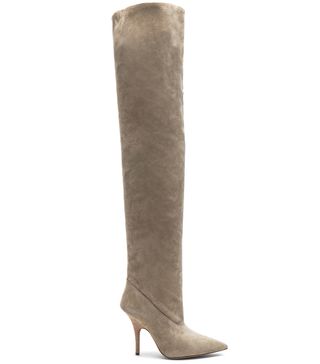 Yeezy + Season 5 Suede Tubular Thigh High Boots