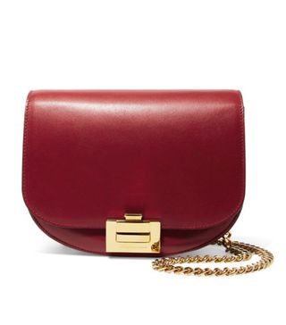Victoria Beckham + Box Chain Leather Shoulder Bag