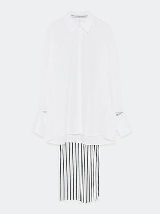 Zara + Oversized Cape Shirt