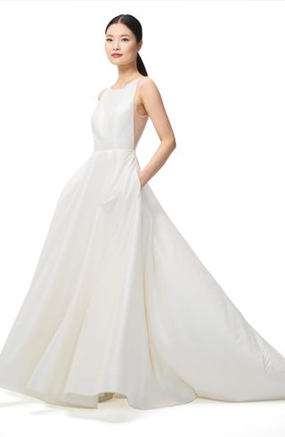 Jenny by Jenny Yoo + Ashton Plunge Back A-Line Gown