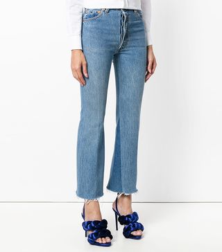Re/Done + High-Rise Cropped Pants