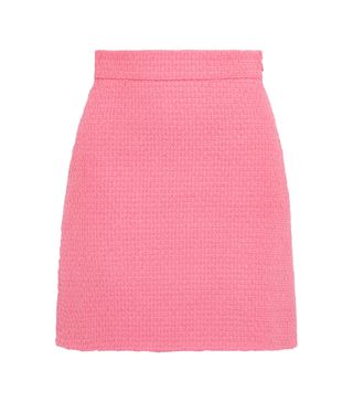 Gucci + Cotton-Blend Tweed Mini Skirt