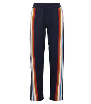 AlexaChung + Striped Jersey Track Pants
