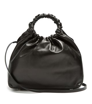 The Row + Double Circle Medium Leather Bag