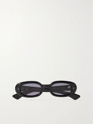 Jacques Marie Mage + Besset Small Oval-Frame Acetate Sunglasses