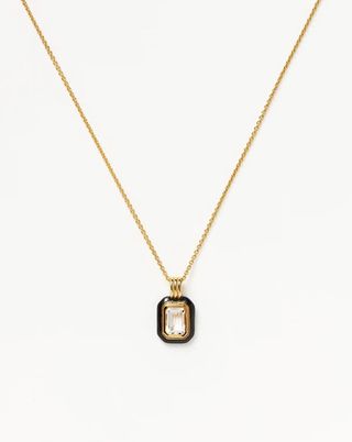 Missoma + Enamel & Stone Pendant Necklace