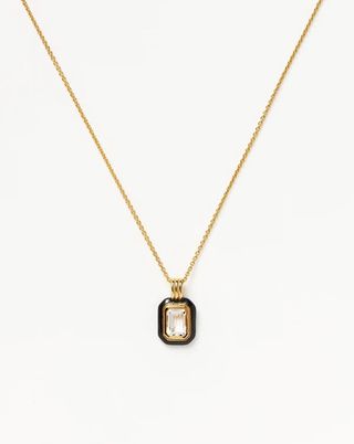 Missoma + Enamel 
Stone Pendant Necklace