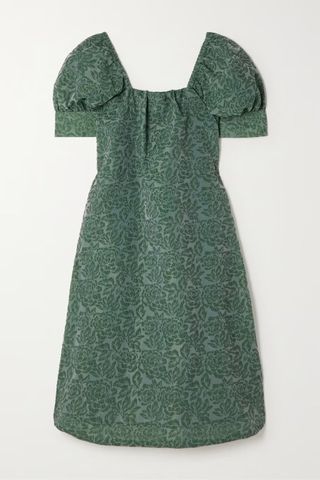 Ganni + Recycled Jacquard Midi Dress