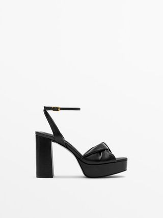 Massimo Dutti + High-Heel Platform Sandals
