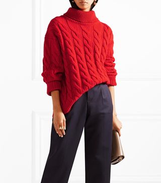 Mansur Gavriel + Cable-Knit Cashmere Sweater