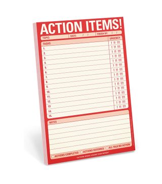 Knock Knock + Action Items Pad