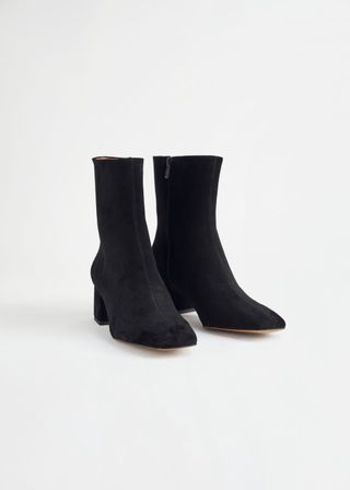 & Other Stories + Block Heel Leather Boot