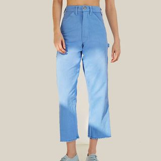 Urban Renewal + Cropped Light Blue Trousers