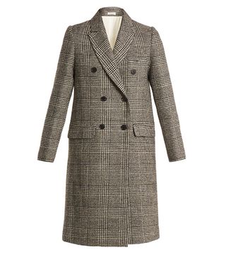 Masscob + Double-Breasted Checked Wool-Tweed Coat