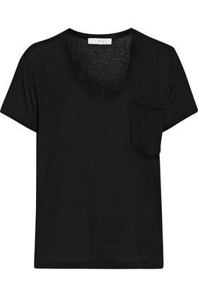 Iro + Emmy Stretch-Jersey T-Shirt in Black