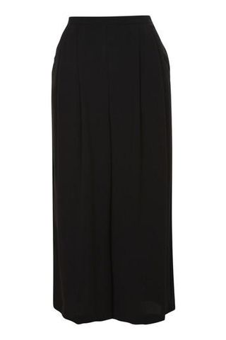 Topshop + Cropped Wide Leg Trousers