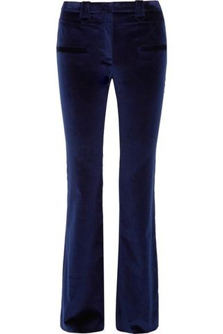 Altuzarra + Serge Cotton-Blend Velvet Flared Pants