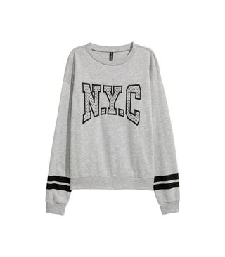 H&M + Sweatshirt With Printed Design