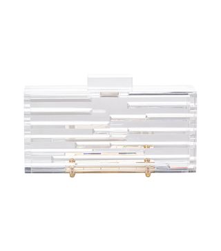 L'Afshar + Linear Clear Clutch