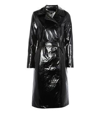 Topshop + Clean Vinyl Trench Coat