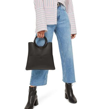 Topshop + Crop Wide Leg Jeans