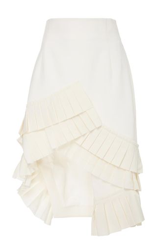 Jacquemus + Seville Asymmetrical Ruffle Skirt