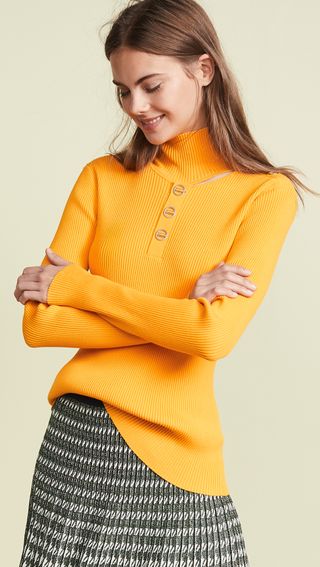 Dion Lee + Rib Button Sweater