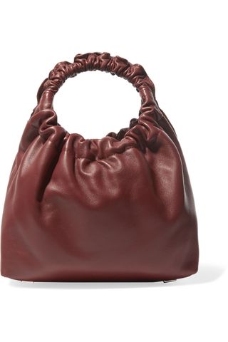 The Row + Double Circle Small Leather Tote