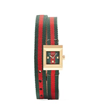 Gucci + Striped Canvas Watch