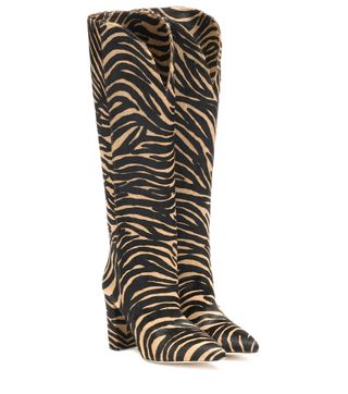 Paris Texas + Knee-High Zebra Boots