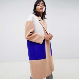 ASOS Design + Colourblock Coat