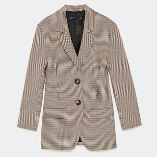 Zara + Checked Jacket