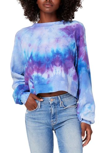 Bella+Canvas + Crop Tie Dye Sweatshirt