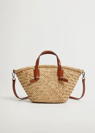 Mango + Double Strap Mini Basket Bag