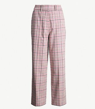 Samsoe & Samsoe + Efe Checked Tapered Cotton-Blend Trousers